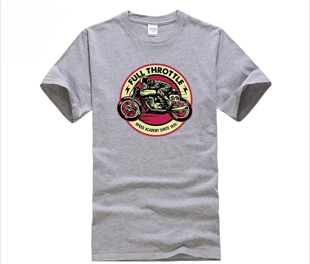 Vintage Motorcycle Zip Coat Tshirt Full Throttle Cafe Racer Special Edition Unisex Tee