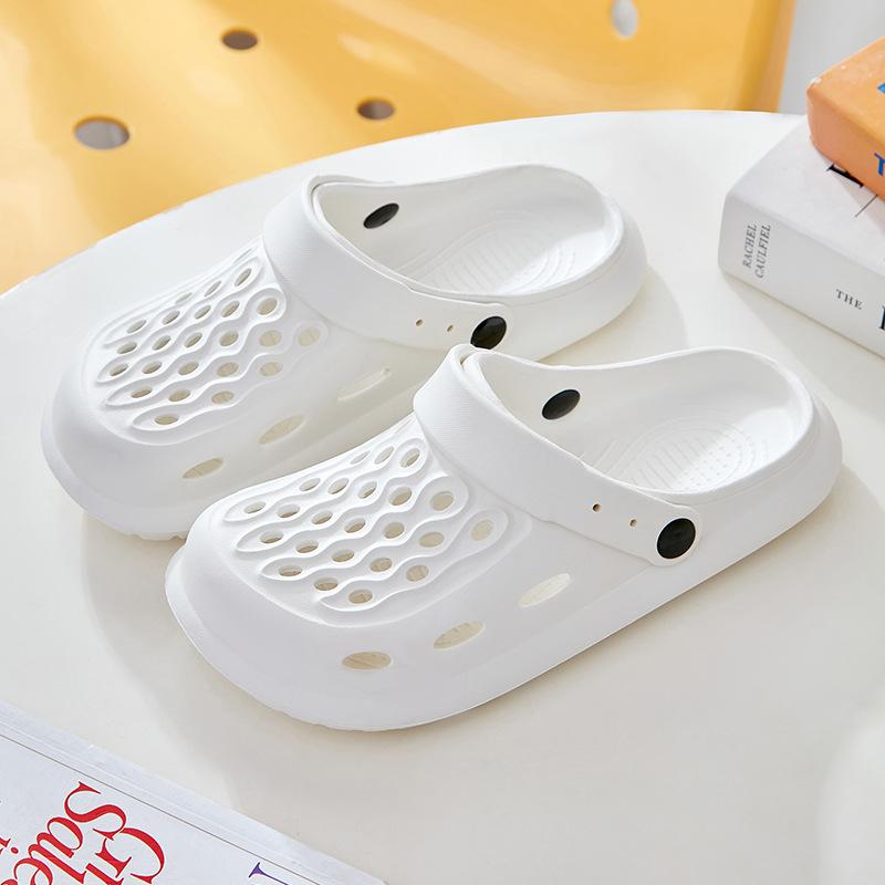 Sandale groase pentru bărbați și femei, papuci de vară, papuci de exterior, unisex, pantofi de casă, cupluri, pantofi plati EVA cu talpă moale, flip-flops cu gol