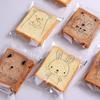 100pcs Transparent Self-adhesive Candy Gift Bags Cute Bunny Cat Bear Animal Bread Toast Cookies Baking Packaging Bag Supplies
