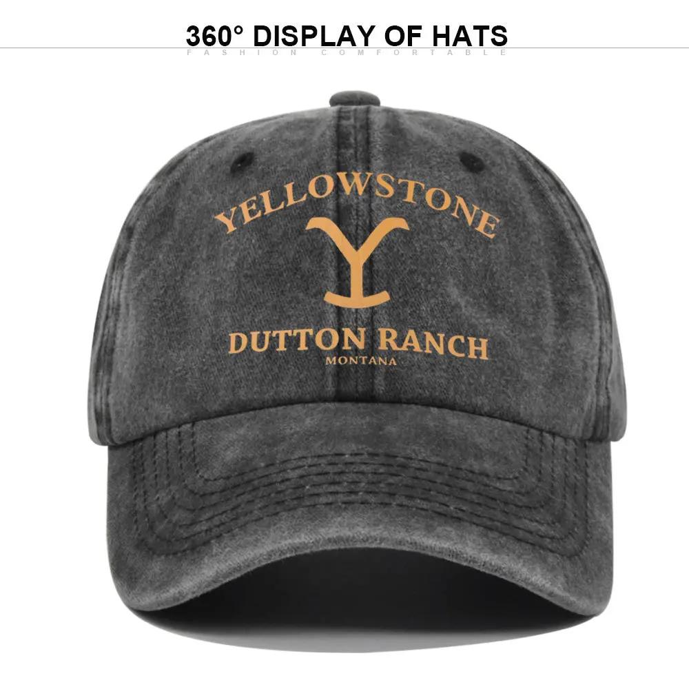 Baseball Cap Snapback Hat YELLOWSTONE Sun Hat Spring Autumn Baseball Cap Sport Cap Fitted Cap Hats For Men Women