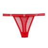 Light European Style Metal Design Sense Spice Girl Thong Thin Sexy Polka Dot Lace Hollow Strip Seduction Underwear Women