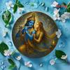 Vintage Floral Starry Couple Painting Colorful Home Restaurant Wall Decor