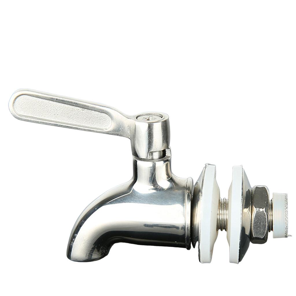 Kran ze stali nierdzewnej do dozownika napojów 12 mm Łatwy montaż Kran do napojów Prosta instalacja do beczek na sok i wino