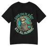 T-shirt Divertenti Salva il Pianeta Uccidi Tutti gli Umani Stampa Grafica Robotica T-shirt Uomo Donna Manica Corta Magliette Cotone Oversize