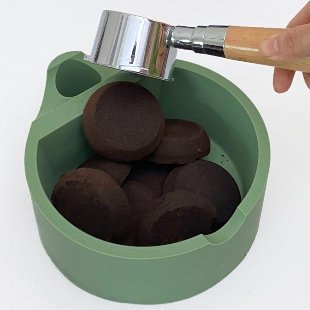 Non-Slip Knock Coffee Slag Box 1L Capacity Coffee Grounds Container Espresso Dump Bin  Espresso Bar