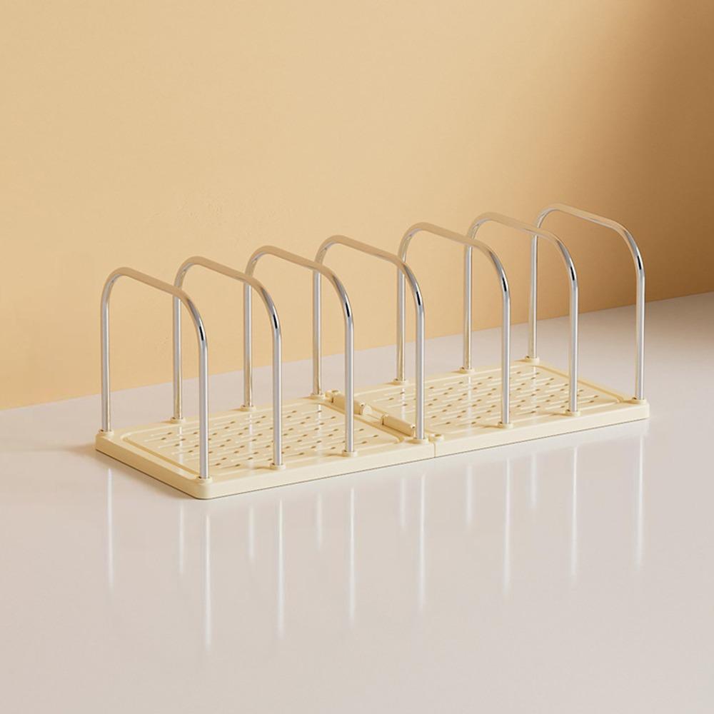 

Plastic Bookend Multi-functional Storage Box Sturdy Construction Bookshelf Stand Home Organization Yellow-Bookend