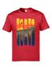 Mountain Sunset Print T-shirt Summer Fashion Casual Men's and Women's T-shirt Pure Cotton Casual O Collar Loose Short Sleeve