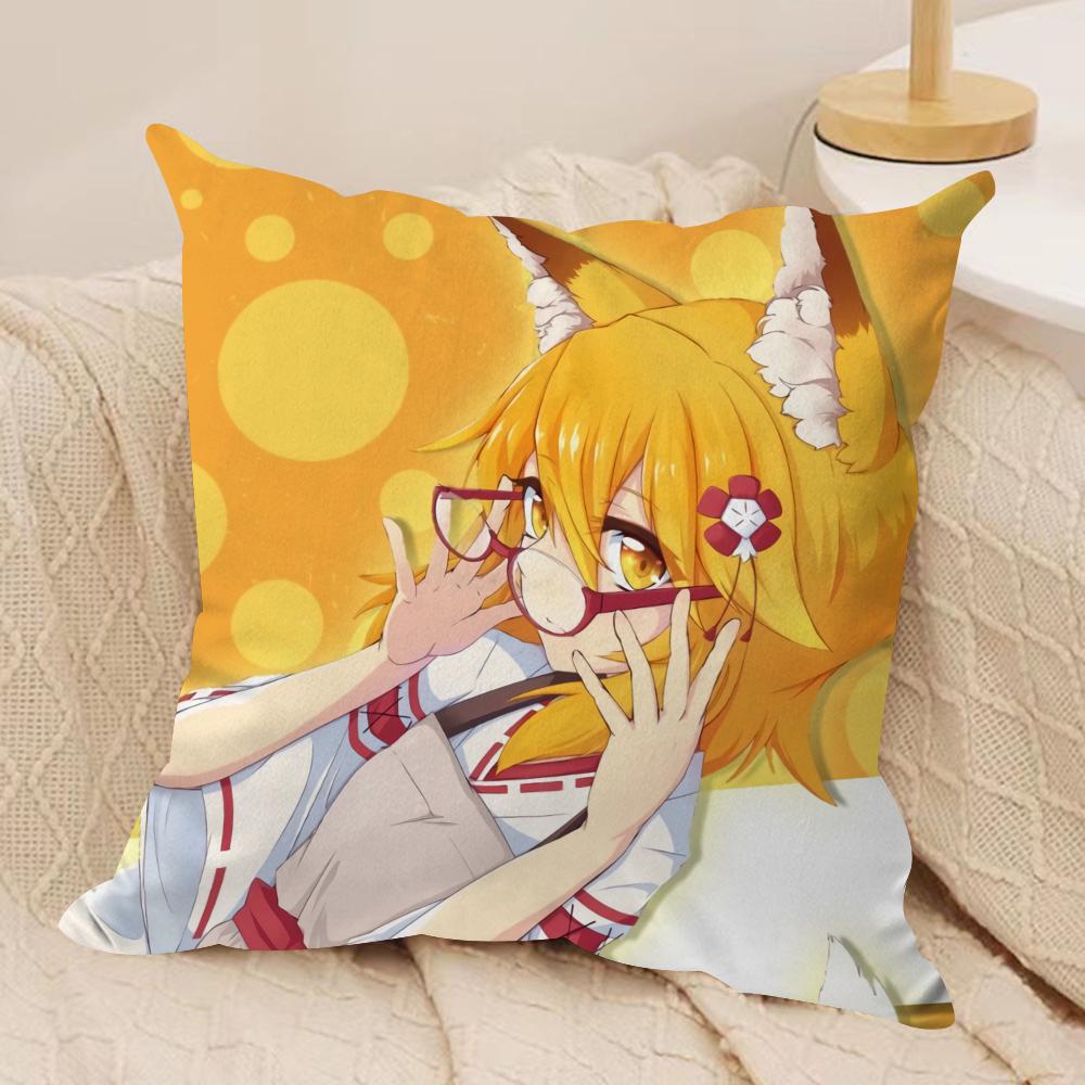 

The Helpful Fox Senko SanCushion Cover Soft Plush Fabric Double-Sided Printed Sofa Cushion Cover for All Seasons Home Decor Gift 30cmx30cm