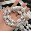 1 Hilo de Perlas Barrocas Blancas Naturales Grandes 15-20 mm 36 cm Perforado Completo Hilo de Perlas Irregulares Para Collares Llamativos Fabricación de Joyería DIY