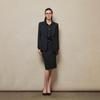 LadyS Elite Striped Wool Blend Business Suit Separates