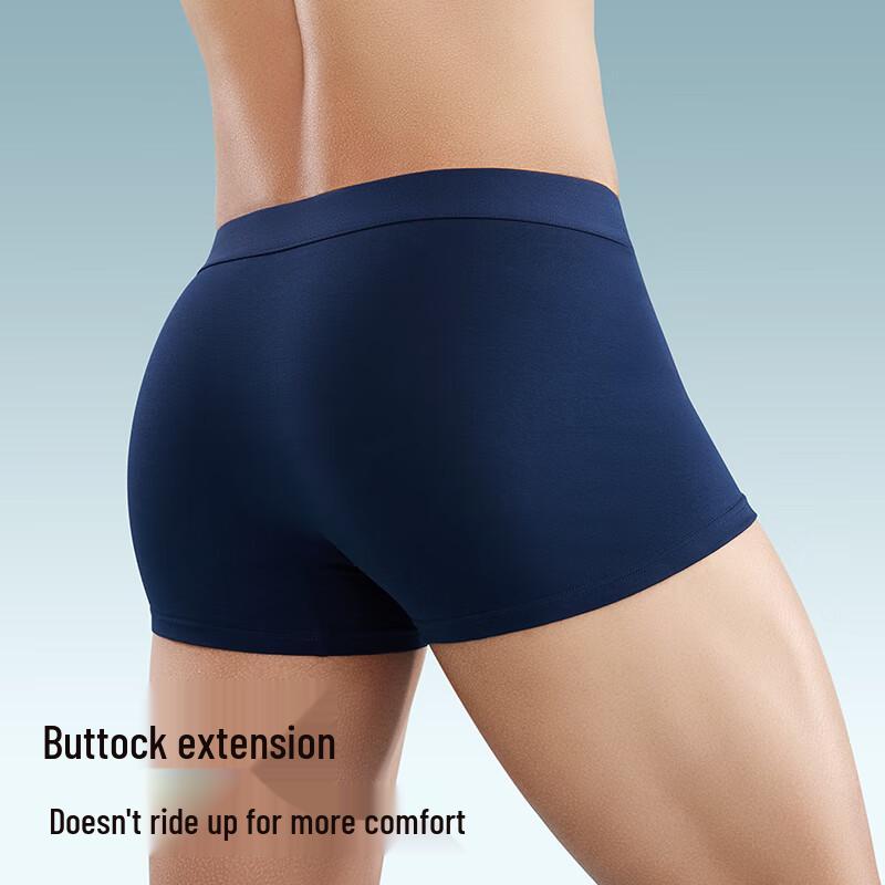 Goldlion Men's 7A Antibacterial Cotton Blend Boxer Briefs (3-Pack)