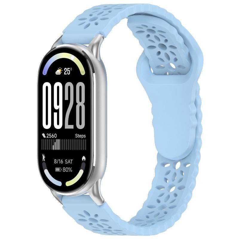 Silicone Strap for Xiaomi Mi Band 10 9 8 NFC Sport Rubber Bracelet Wristband Correa Xiaomi Smart Band 8 9 10 NFC Accessories