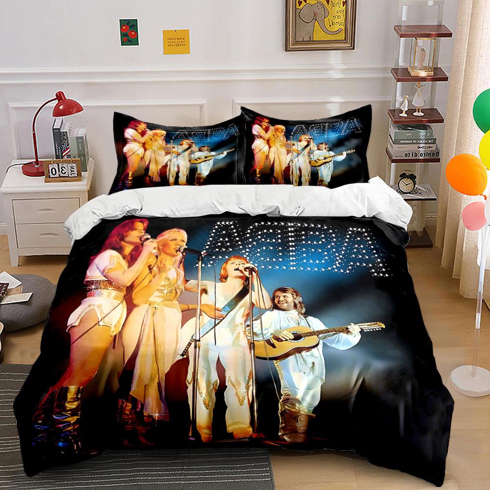 Retro Band Performance Design Bedding Duvet Cover Set Duvet Cover Pillowcases (1*Duvet Cover 2*Pillowcases, without duvet insert)