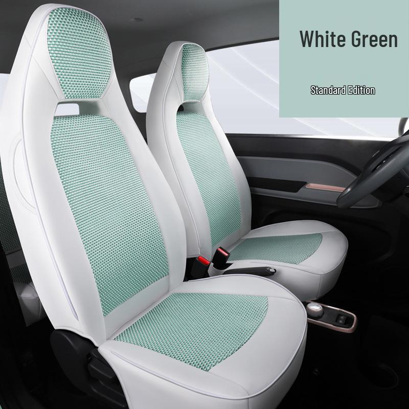 QQ Ice Silk Car Seat Cushion - Cute Cartoon Full Surround Seat Cover for Chery New Energy Sports Version