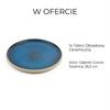 CERAMIC DINNER PLATE 1 pc. NAVY BLUE SET FOR SERVING DISHES 26.5 CM