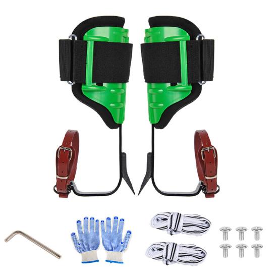 Tree Climbing Tool Set Steel Tree Climbing Spikes Adjustable Climbing Harness with Reinforced Leg Straps Arborist Equipment for Logging Fruit
