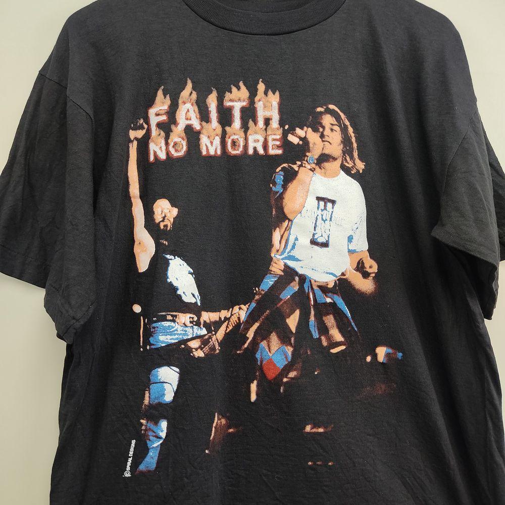 90039s Faith No More Band Black Short Sleeve Unisex Tshirt Reprint KH12135 Unisex T-Shirt L