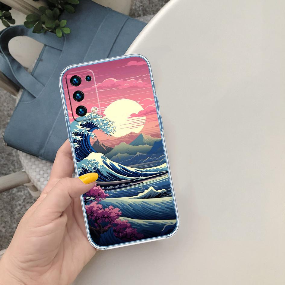 QT21 Great Wave Off Kanagawa New High-End Phone Case for Moto Edge 20 30 S30 40 50 Fusion Plus Pro Lite Neo Ultra G Stylus Play