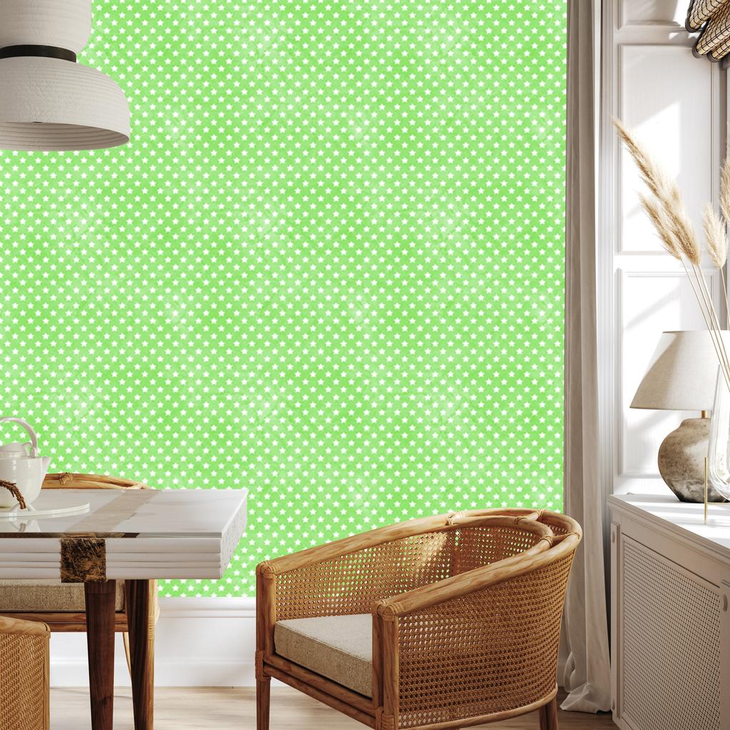 Mint Stars Wallpaper for Living Room and Bedroom 50x1000