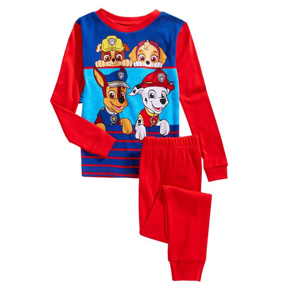 Set Pigiama a Manica Lunga con Stampa Paw Patrol per Bambini - Modelli Autunnali e Primaverili