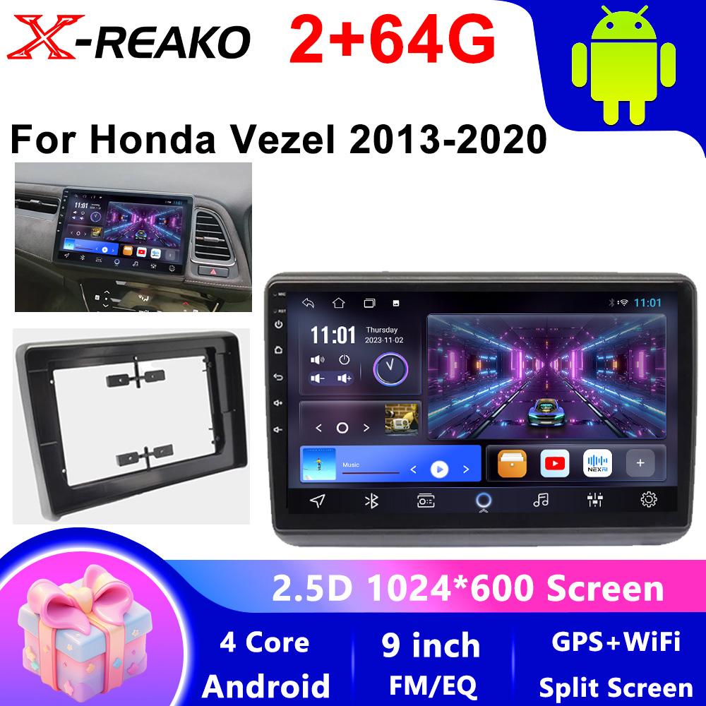 Für Honda Vezel 2013-2020 Android 2-DIN Auto Auto Carplay 4G+WIFI GPS Autoradio Navigation Multimedia Videoplayer Stereo BT
