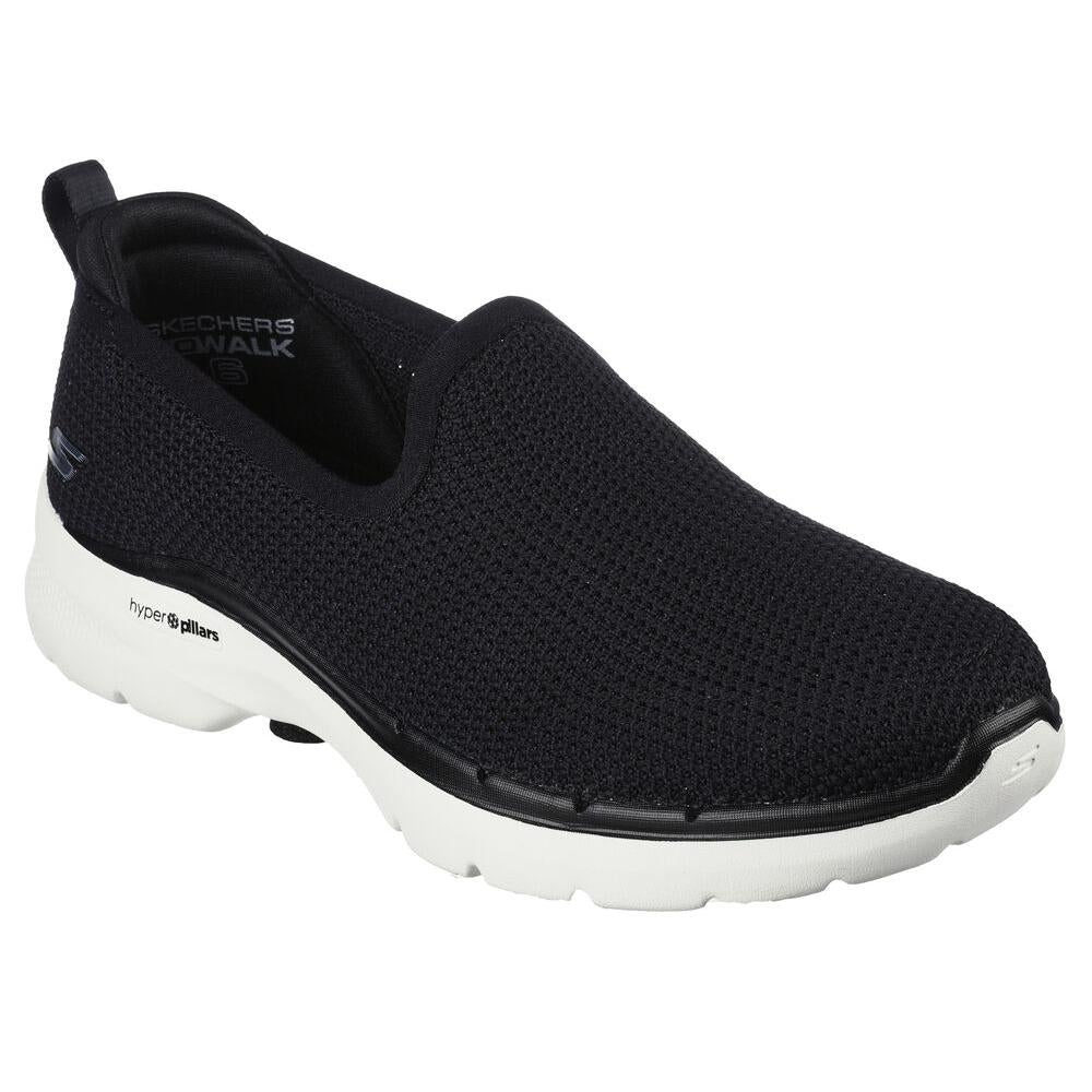 Sneakers Skechers black / white Go Walk 6 - Clear Virtue