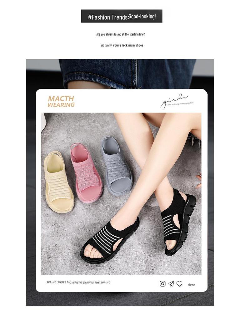 Damen Sommer Hollow Peep-Toe Sandalen mit weicher Polyurethan-Sohle - Bequem für Mütter und Damen