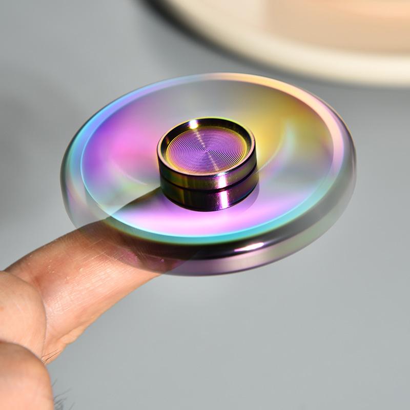 Spinner Fidget Stainless Steel Stress Easing Toys Anxiety Therapy Edc Gadgets Cool Stuff For Kids Adults For Kids Adults Children's Birthday Gift