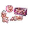 Puppe - GRANDI GIOCHI - Amore Mio Neugeborenes - Sehr weich - Hut und Windel - 7,5 x 11 x 18 cm