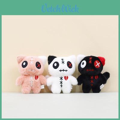 Soft And Cuddly Plush Cat Doll Keychain Charming Alien Big Eye Cat Accessory