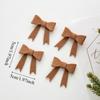 Small Christmas Decorations Mini Pendant DIY Bow Decoration Vintage Handmade Christmas Tree Decoration Christmas Season