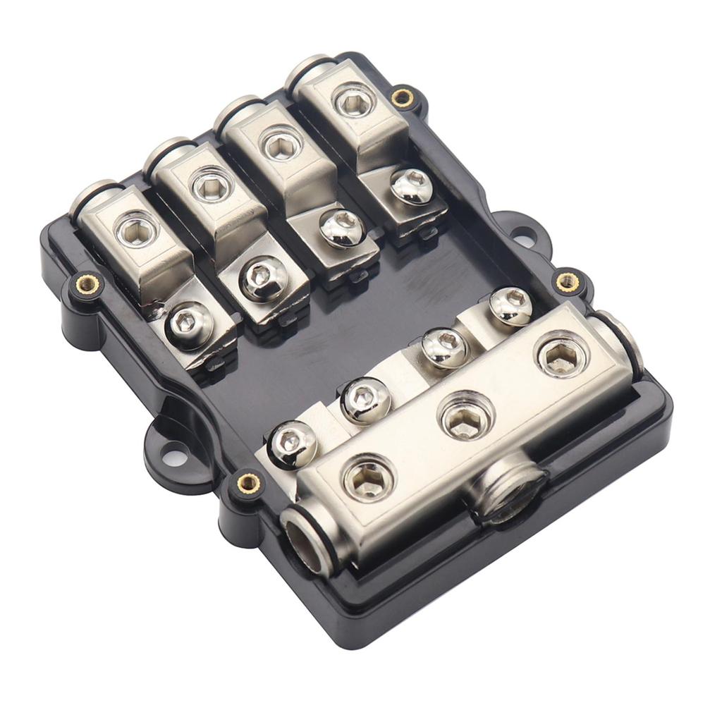 Fused Power Distribution Block Set Anl Fuse Holder Vehicle Repair Parts Strong Fireproofing Grade for Car Audio Replacements
