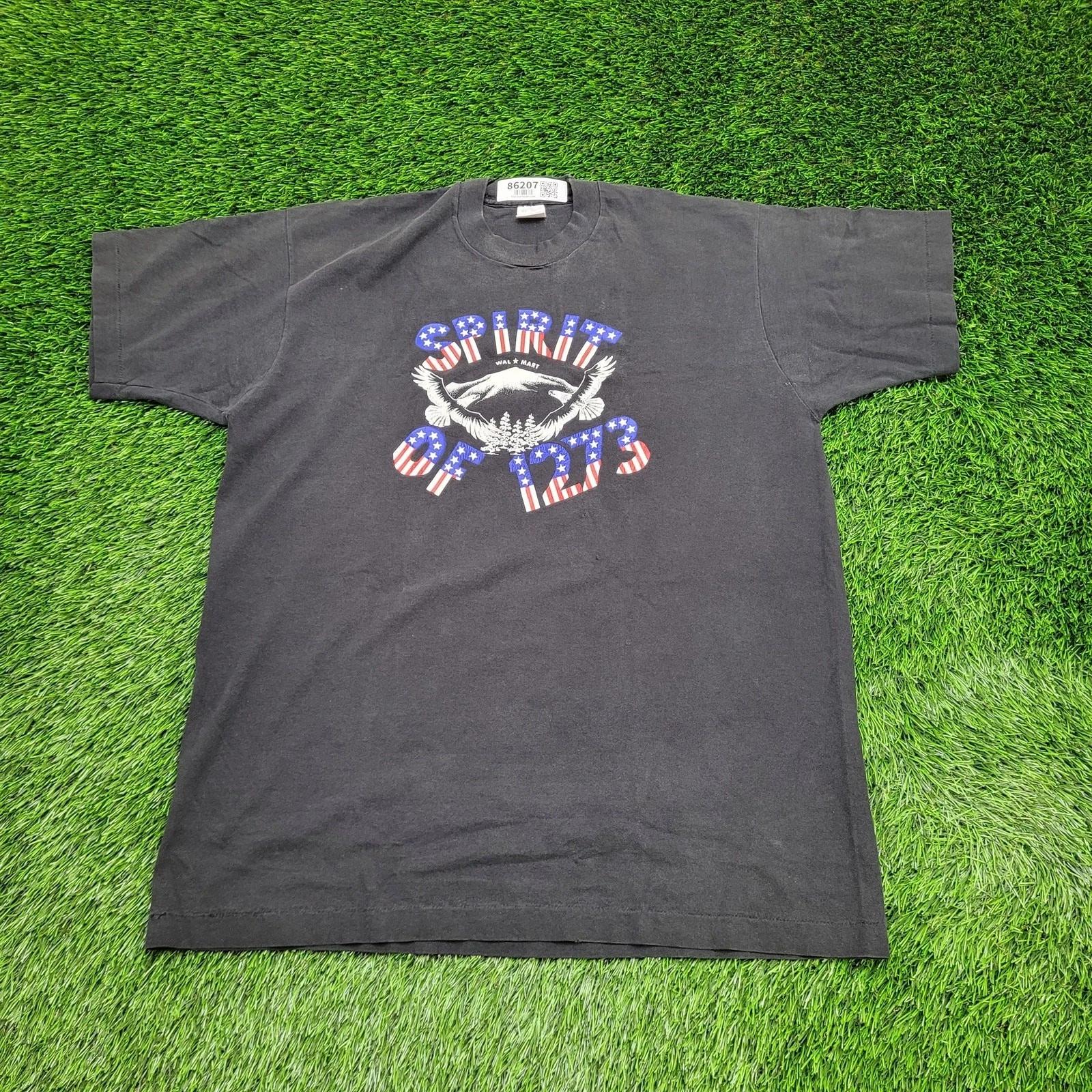

Vintage 90s Walmart American Shirt XL 23x30 Spirit-of-1273 USA 4XL