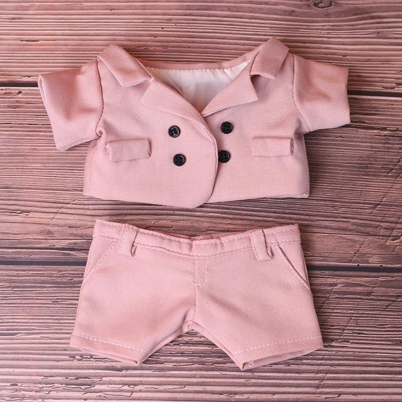 For 15cm 20cm Plush Cotton Doll Clothes Formal Suit Pants Set Plush Stuffed Doll Outfit Accessories Changjing Dress Game Toys