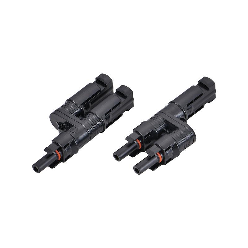 MC4 Solar Connector T-Type IP68 3-Way Waterproof Photovoltaic Connector