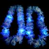 10Pcs Vibrant LED Hawaiian Leis Artificial Faux Flower Garland Necklace  Luau Party