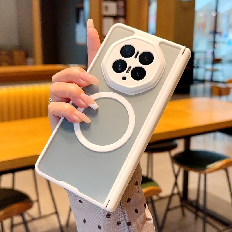 For Honor Magic V6 V5 Matte Texture Magnetic Foldable Shockproof and Anti-Oxidation Phone Case
