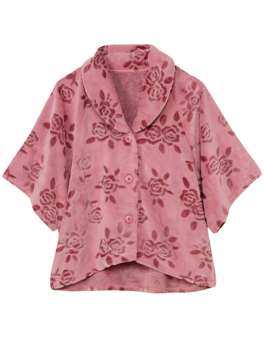 

Пончо Пижама Флис для сушки в стиральной машине Пожилой Больница Зима [Raku-Raku Partner] [Wacoal] Болеро, Безопасный, Материал, Домашняя одежда, Одежда, Подарок, DNL151, Женский,