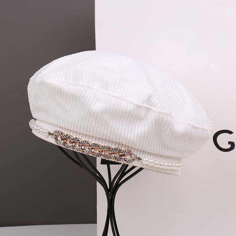 Spring and autumn show face small beret children fashion students versatile big head circumference painter hat casual bud hat