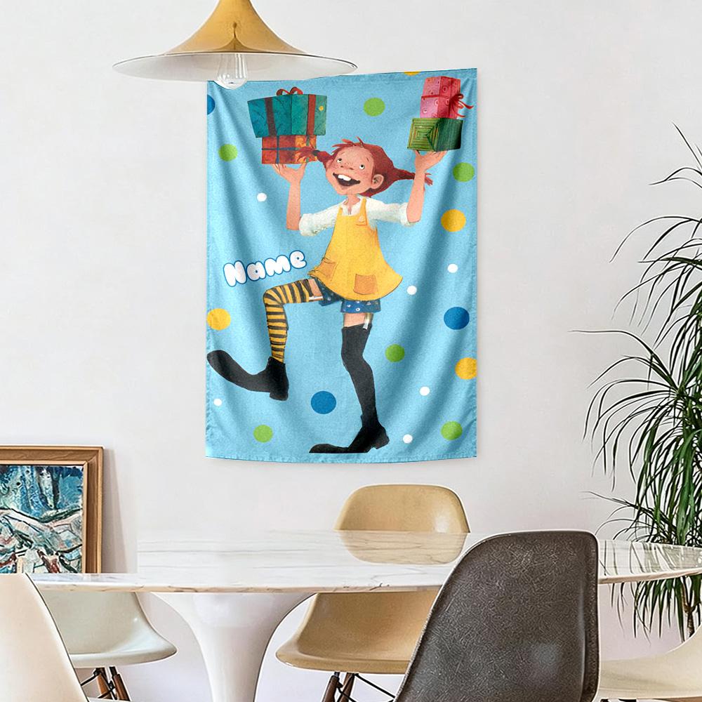 Pipi Custom Your Name Wall Decor Tapestry Art For Pet Memorial Birthdaywedding Party Backdrop Family Gift