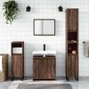 VidaXL 2-piece Bathroom Furniture Set Brown Oak, Bathroom Cabinet, Bath Cabinet, Vanity Unit of 835699