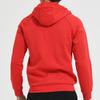 Li Ning Badminton Serie Einfarbig Logo Print Reißverschluss Fleece Hoodie Herren Hoodies Karmesinrot AWDSA03-3