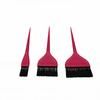 Pinceau de coloration pour cheveux à long manche contrôle précis pinceau de coloration capillaire pour débutants professionnels Rosé Sanguin Lot de 3 pièces