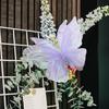 Faux Silk Yarn Artificial Butterfly Giant Large 3D Simulation Tulle Fake Butterfly Prop Butterfly Display
