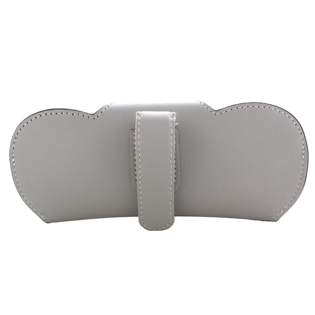 meigan Car Glasses Stylish Faux Leather Eyeglasses Case with Sun Visor Magnetic Easy Safe Car Holder, Clip, Closure, One-Hand Removal, Driving,