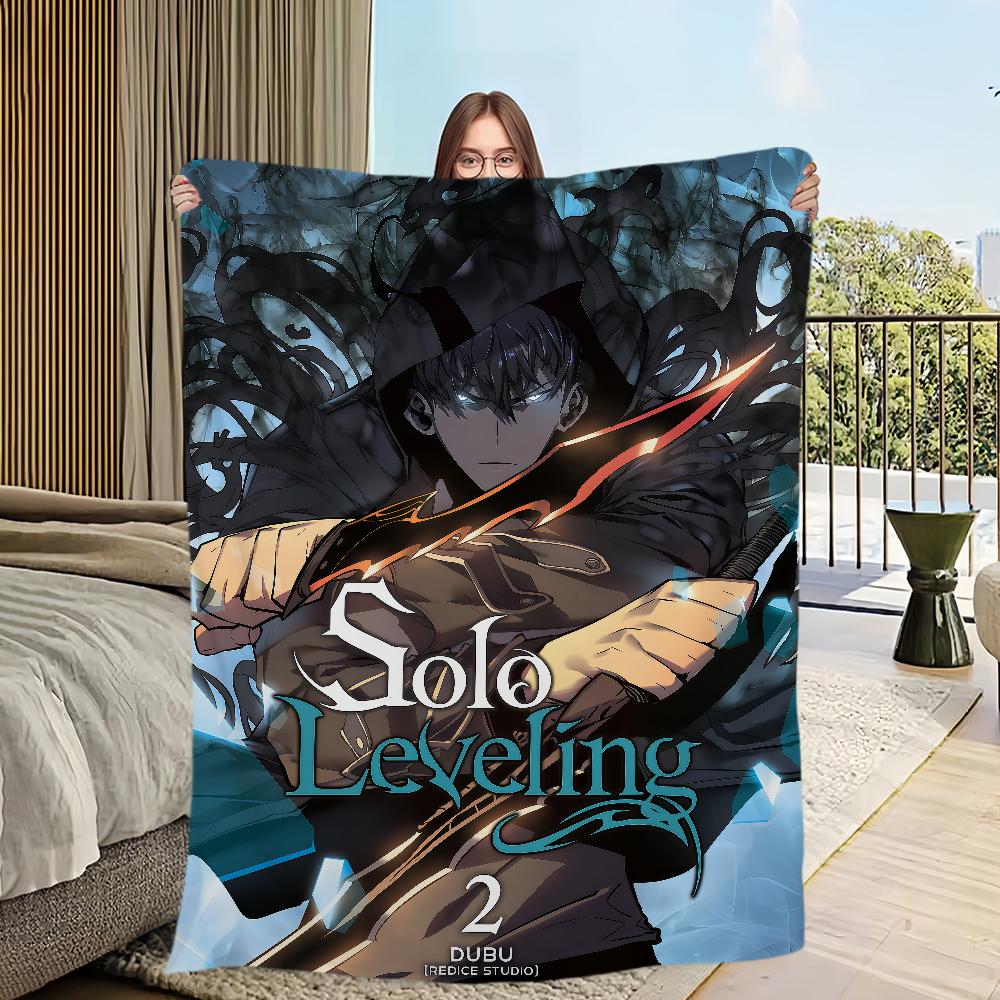 Poziomowanie Gorąca krew Solo Flanelowa ciepła anime miękka koreańska pluszowa kołdra na sofę salon 2 pokój biuro Sezon sypialnia podróż prezent