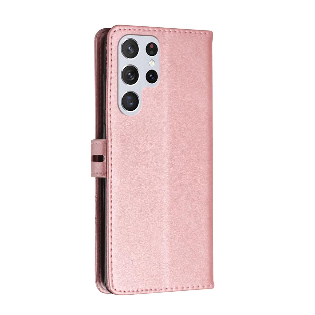 Suitable for Samsung S24 leather case, Xiaomi 13T solid color calf pattern protective case A05S card holder mobile phone case