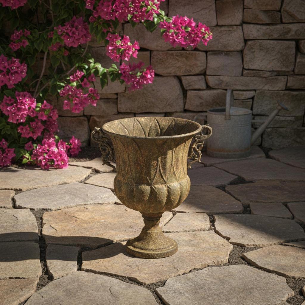 Vintage Planter Urn European Style Garden Decorative for Entryway
