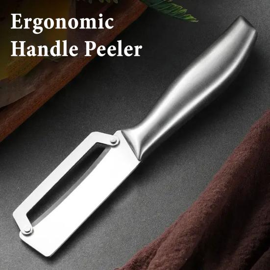 2Pcs Vegetable Peeler Peeler with Ergonomic Handle Bottle Opener Multi-Function Fruit Peeler for Pumpkin Pineapple Sugarcane Rust-Proof Essential