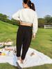 Available Now! 2025 TEMU Autumn/Winter Women's Corduroy Pants with Elastic Waist & Pockets - Loose Fit Fashion Outerwear.
